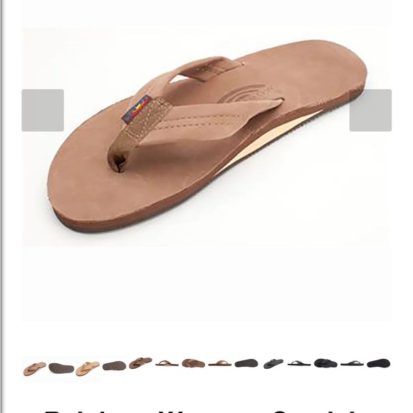 Light pink thick strap Rainbows womens size med - Picture 2 of 9